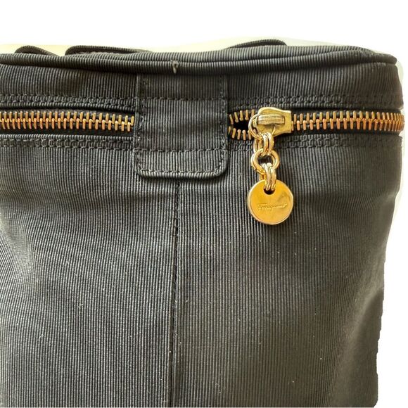 Vintage Salvatore Ferragamo 1990s Travel Shoe Bag – Black  – Made in Italy - Picture 9 of 12